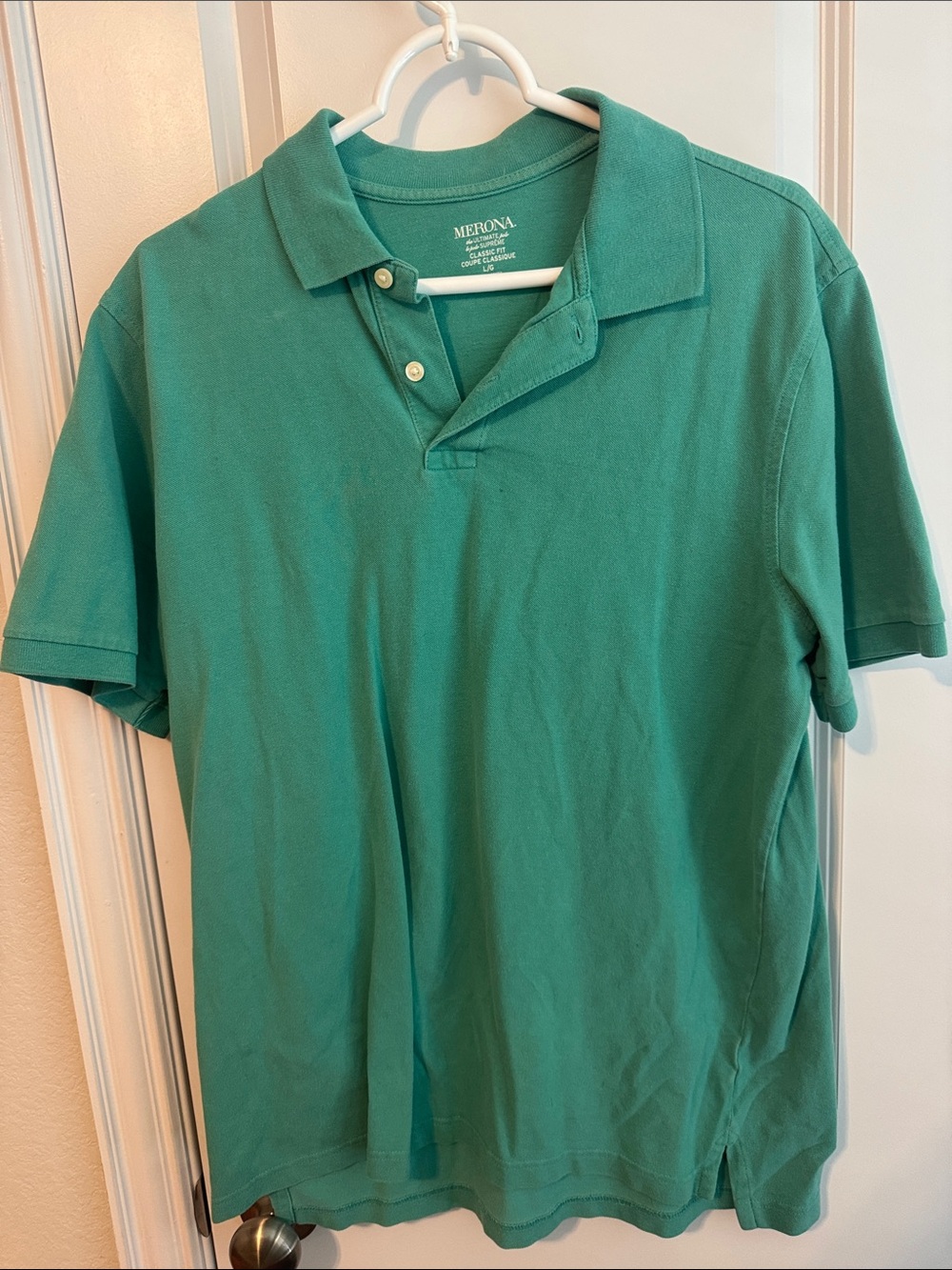 Merona Teal Green Short-Sleeve Polo